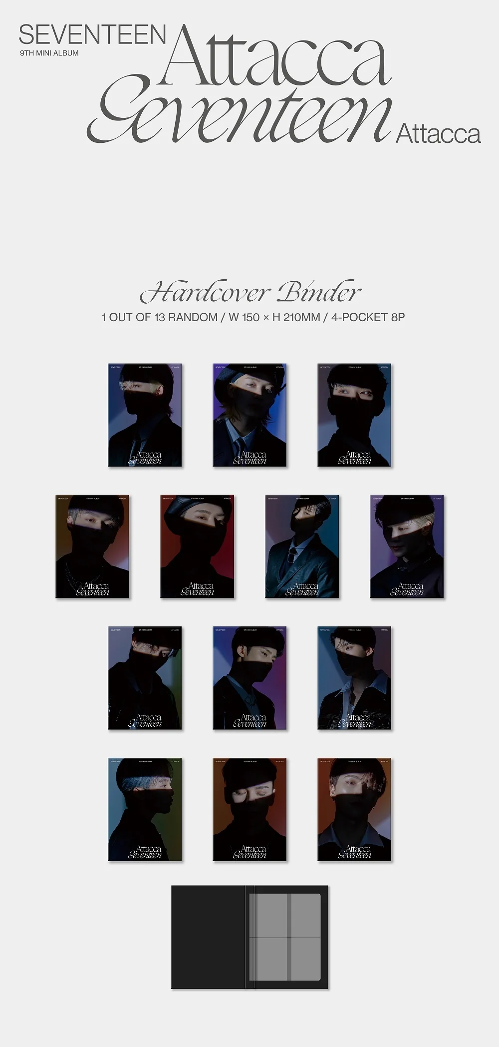 SEVENTEEN - 9th Mini Album Attacca [CARAT ver.] RANDOM ver. +Extra Photocards - Image 2