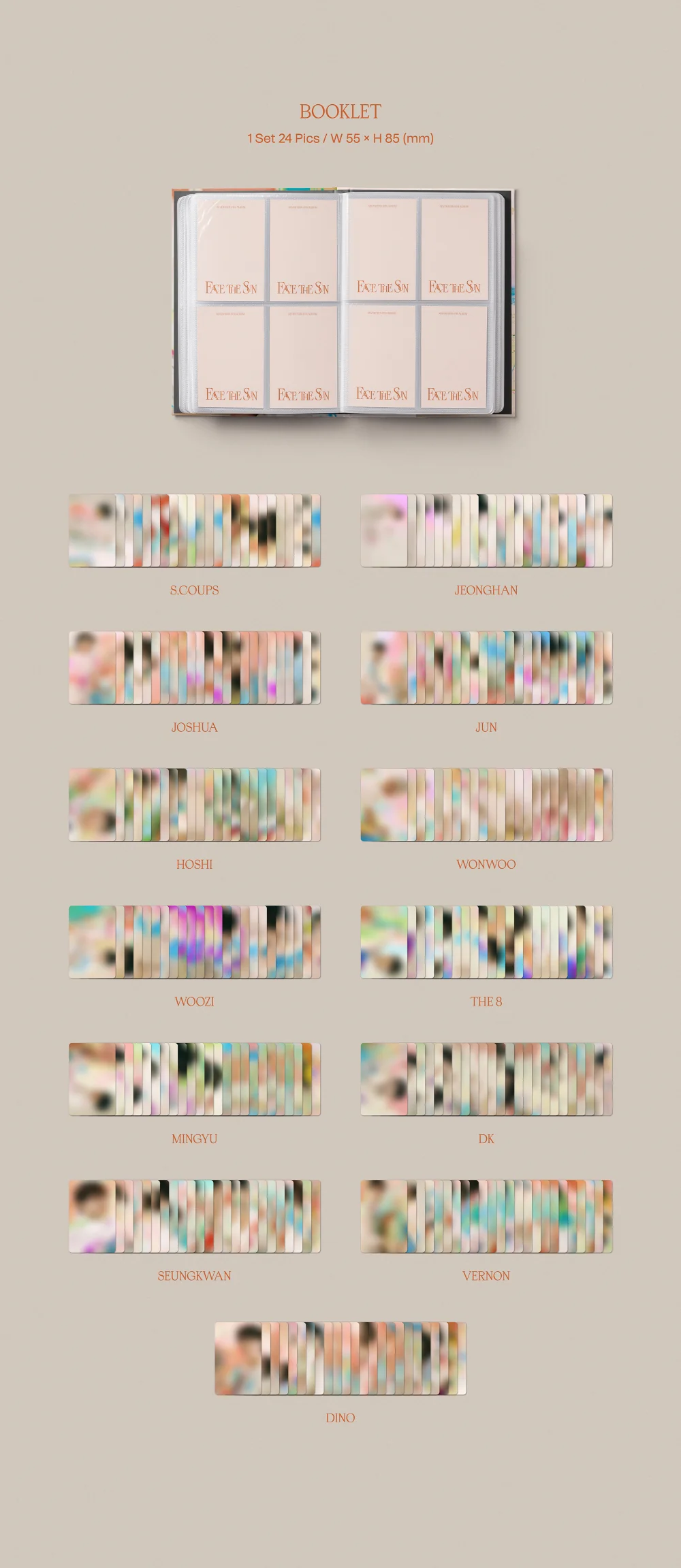 SEVENTEEN - Face the Sun [CARAT ver.] 4th Album+Free Gift - Image 3