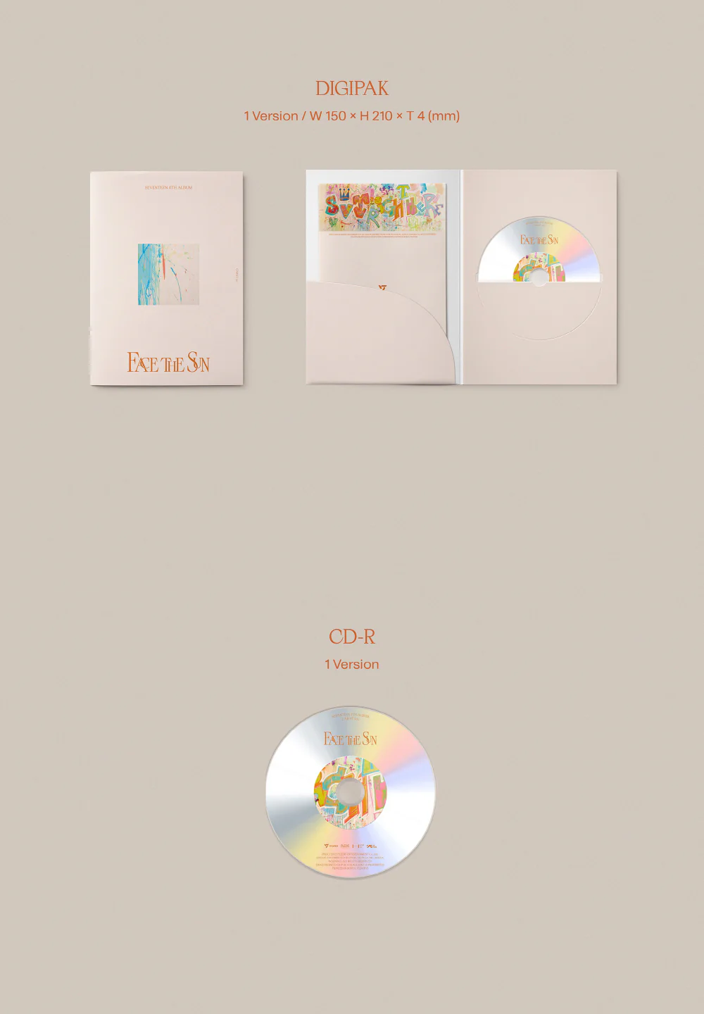 SEVENTEEN - Face the Sun [CARAT ver.] 4th Album+Free Gift - Image 4