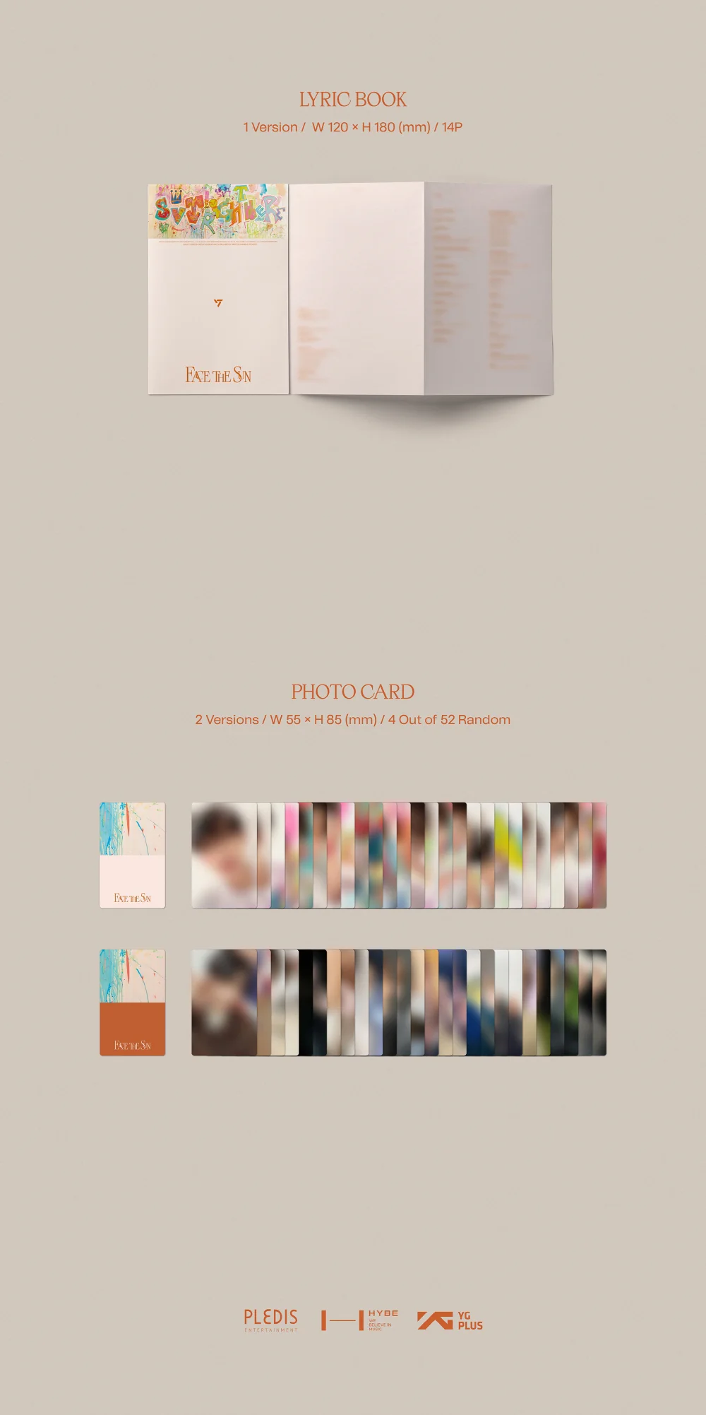 SEVENTEEN - Face the Sun [CARAT ver.] 4th Album+Free Gift - Image 5