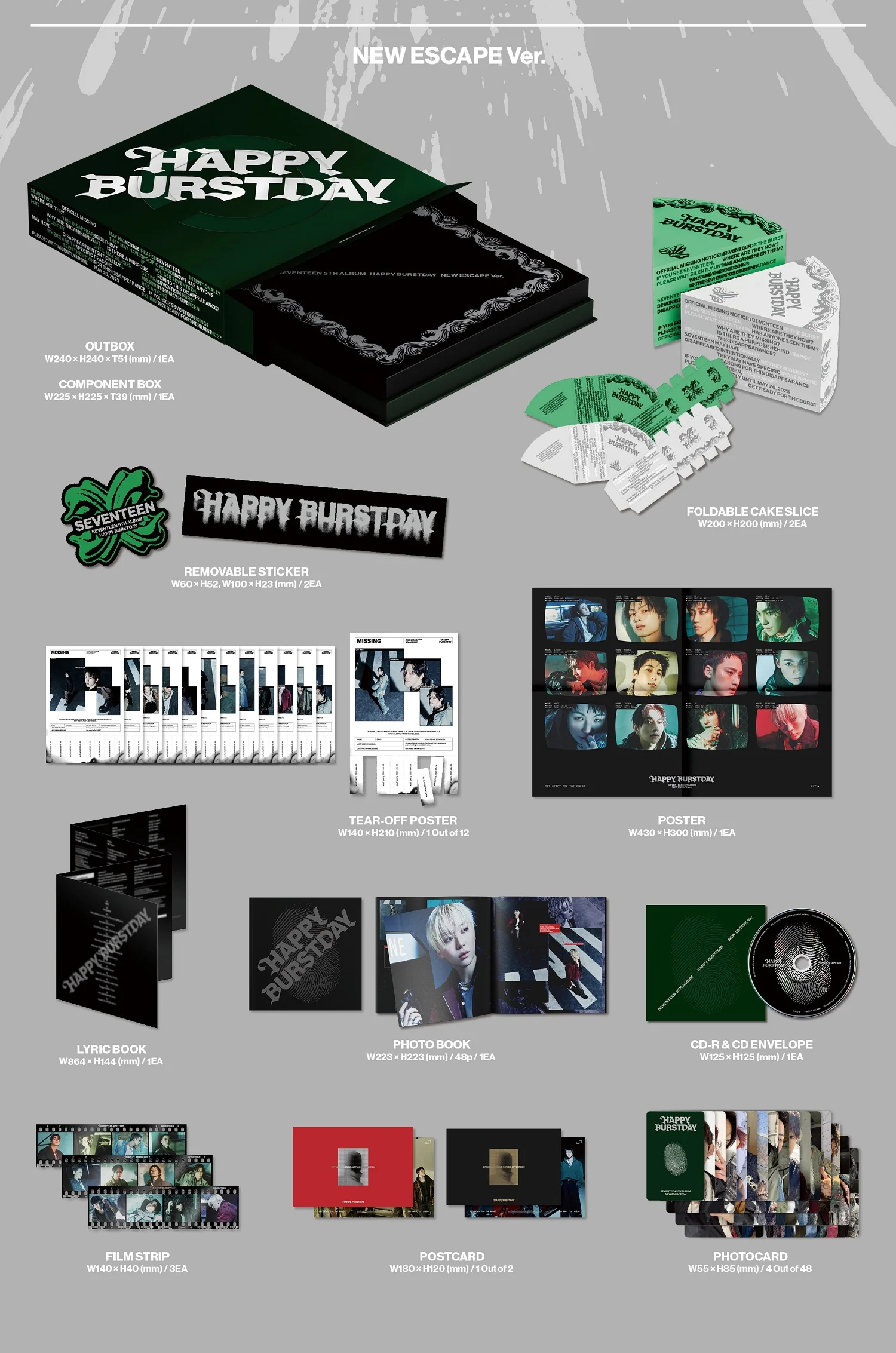 SEVENTEEN - HAPPY BURSTDAY 5th Album - Image 3