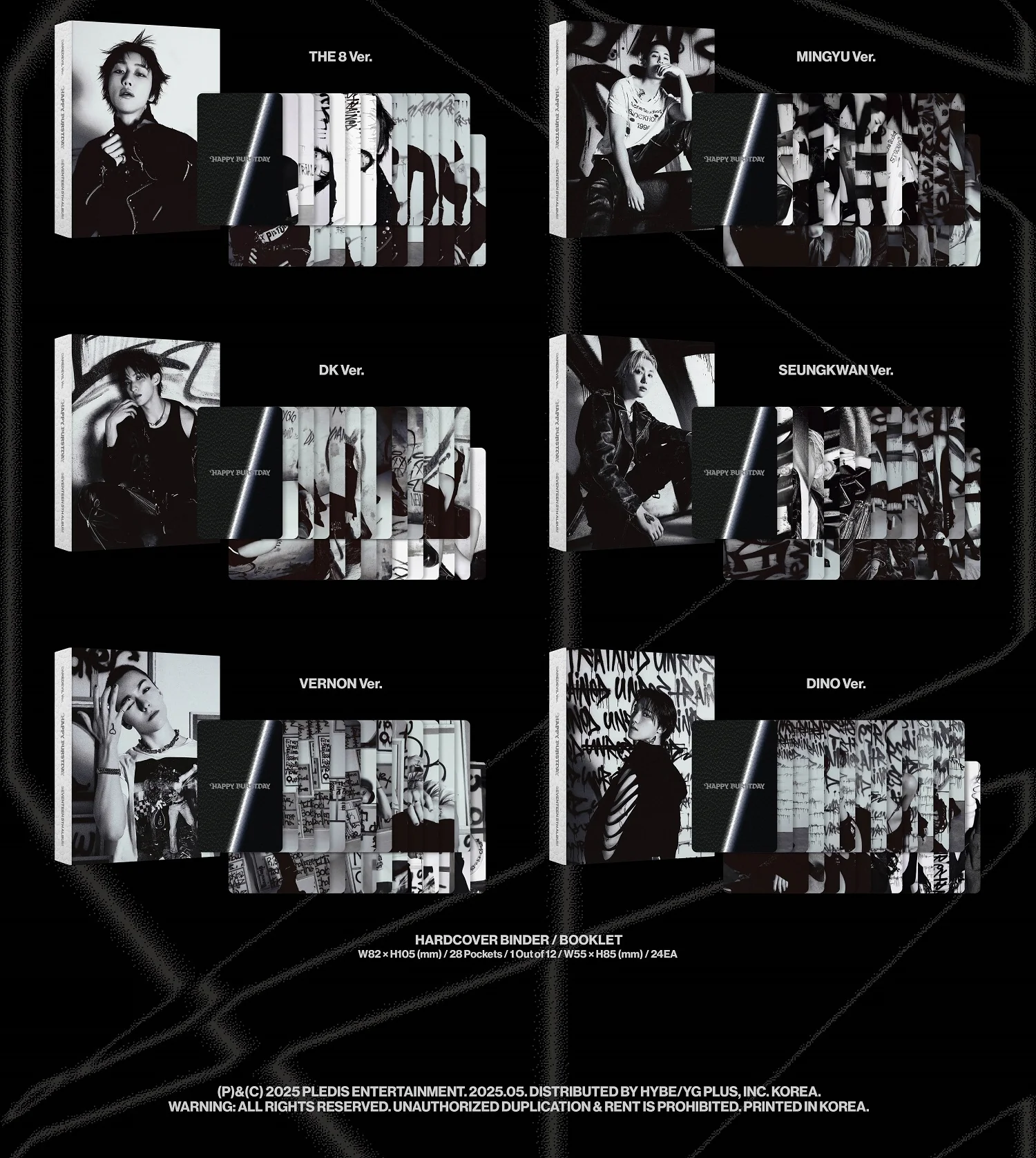 SEVENTEEN - HAPPY BURSTDAY [DAREDEVIL Ver.] 5th Album - Image 4