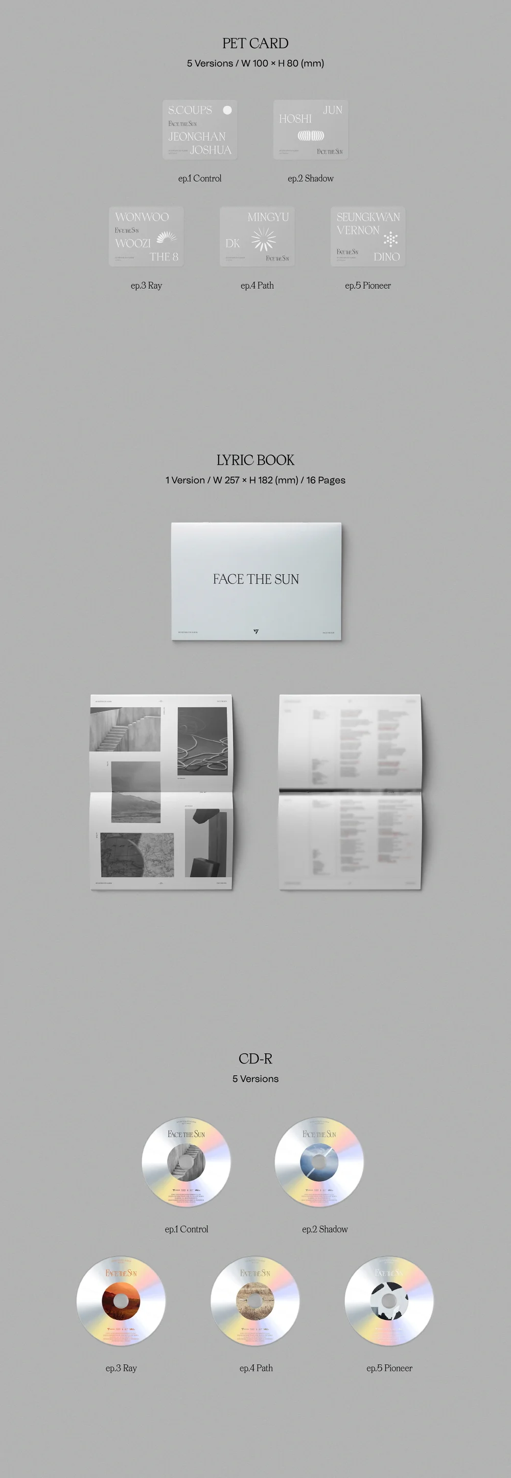 SEVENTEEN - Vol.4 Face the Sun (Random ver.) CD - Image 3