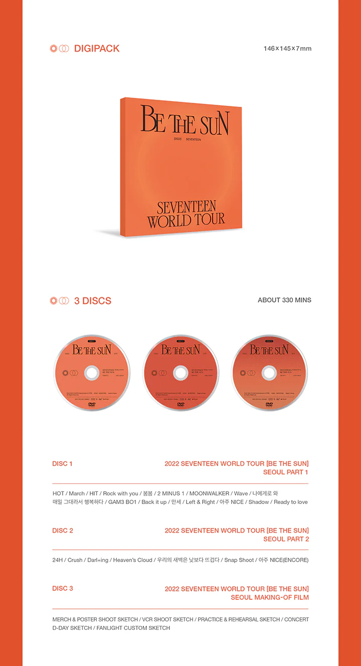 SEVENTEEN WORLD TOUR [BE THE SUN] - SEOUL DVD - Image 3
