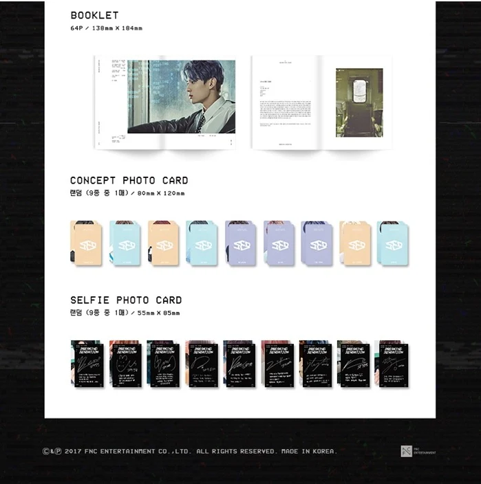 SF9 - BREAKING SENSATION (2nd Mini) Album + Booklet + Concept Photocard + Selfie Photocard - Image 3