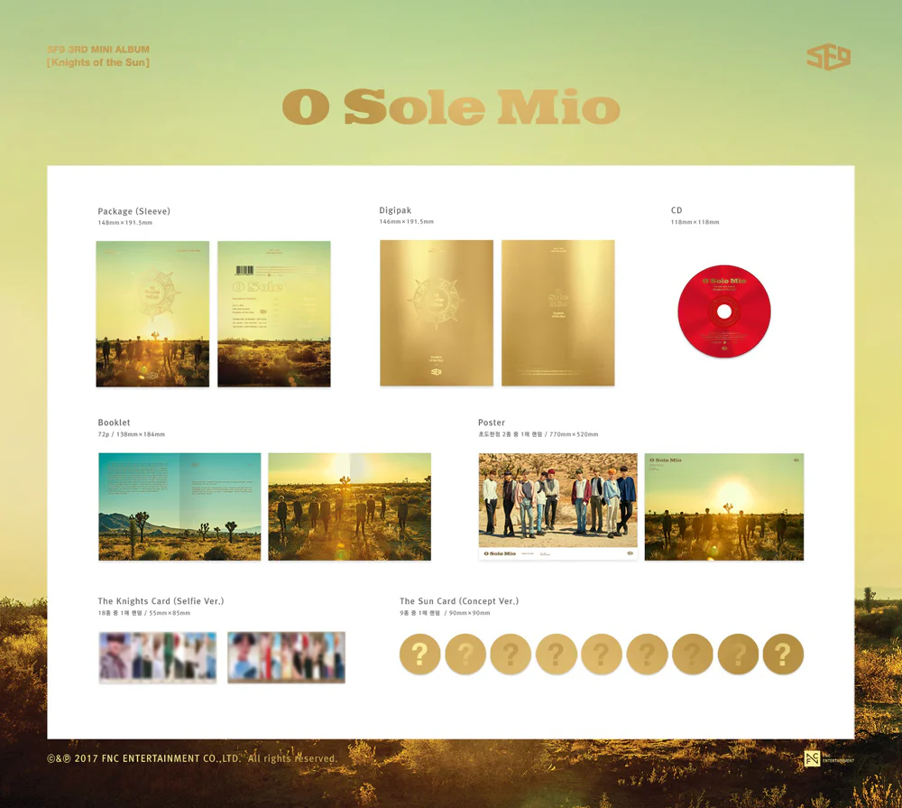 SF9 - KNIGHTS OF THE SUN (3rd Mini) Album - Image 2