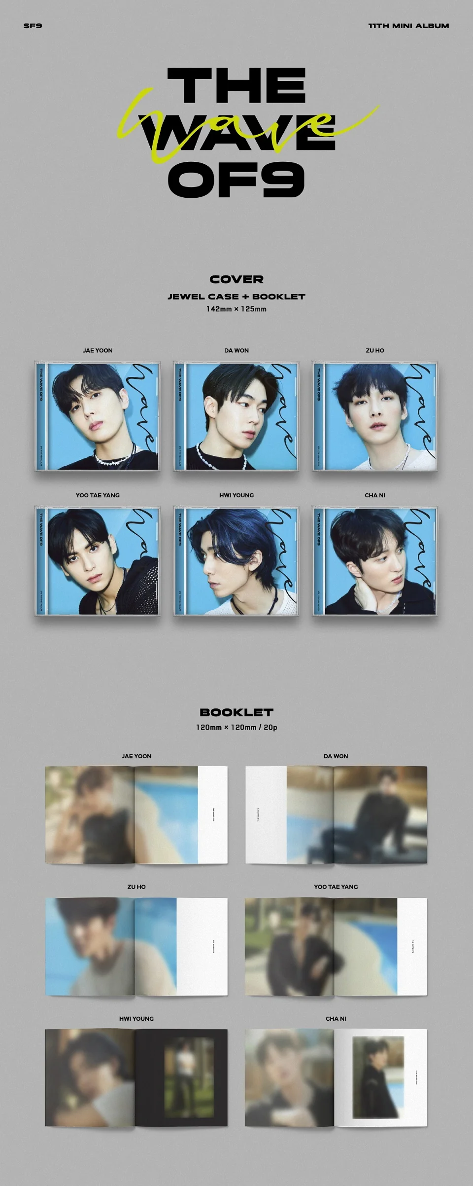 SF9 - THE WAVE OF9 (JEWEL CASE ver.) (11th Mini Album) - Image 2