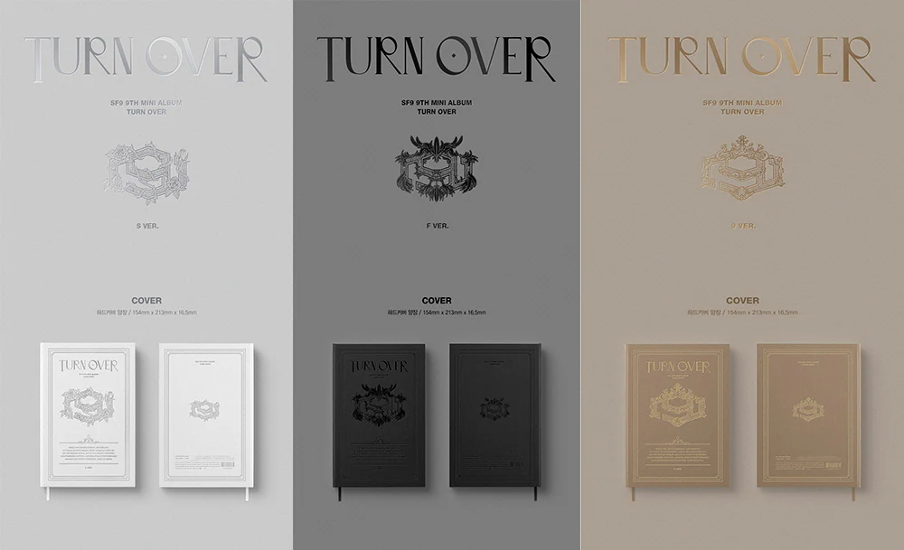 SF9 - TURN OVER (9th Mini Album) Album+Extra Photocards Set - Image 2