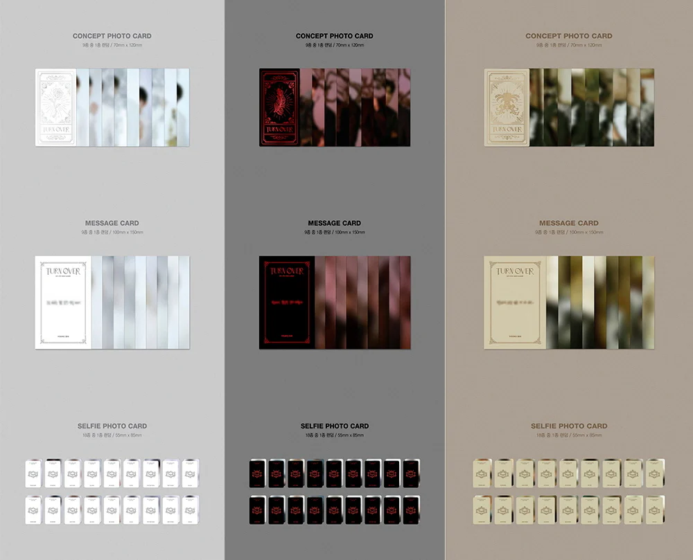 SF9 - TURN OVER (9th Mini Album) Album+Extra Photocards Set - Image 4