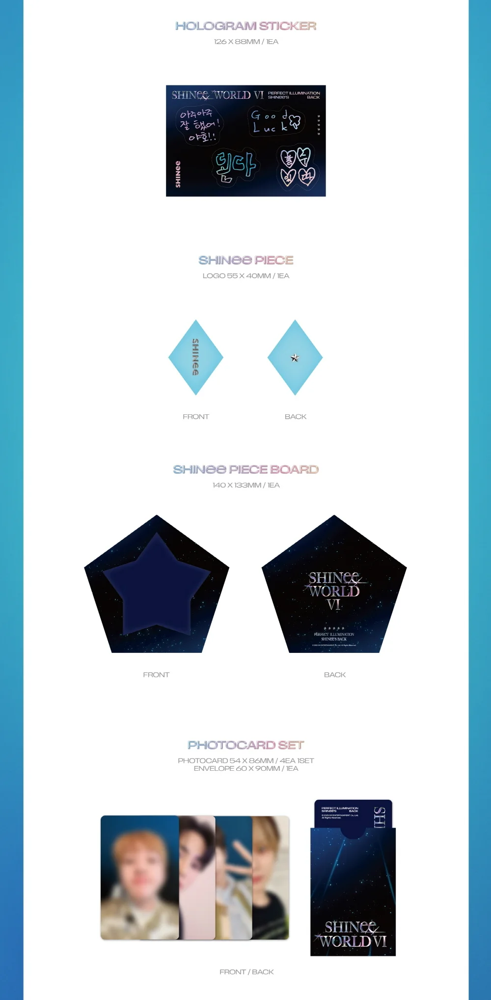 SHINee WORLD VI [PERFECT ILLUMINATION : SHINee'S BACK] Blu-ray + Pre-Order Gift - Image 6