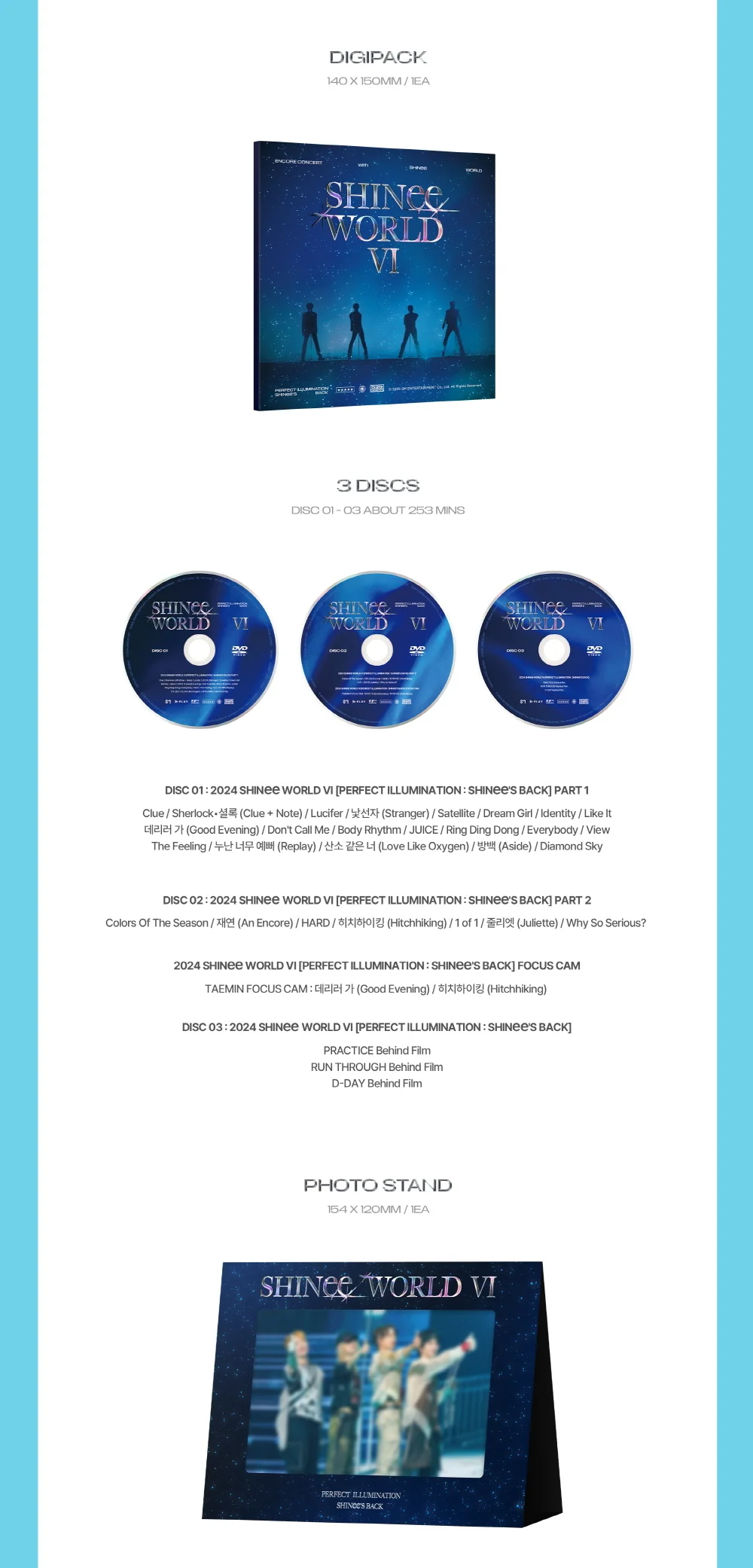 SHINee WORLD VI [PERFECT ILLUMINATION : SHINee'S BACK] DVD + Pre-Order Gift - Image 21