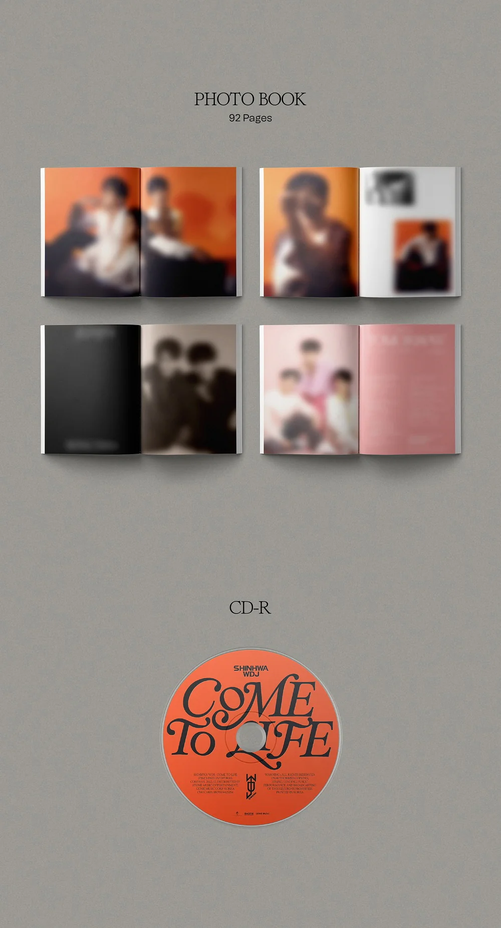 SHINHWA WDJ - 1st Mini Album Come To Life CD - Image 3