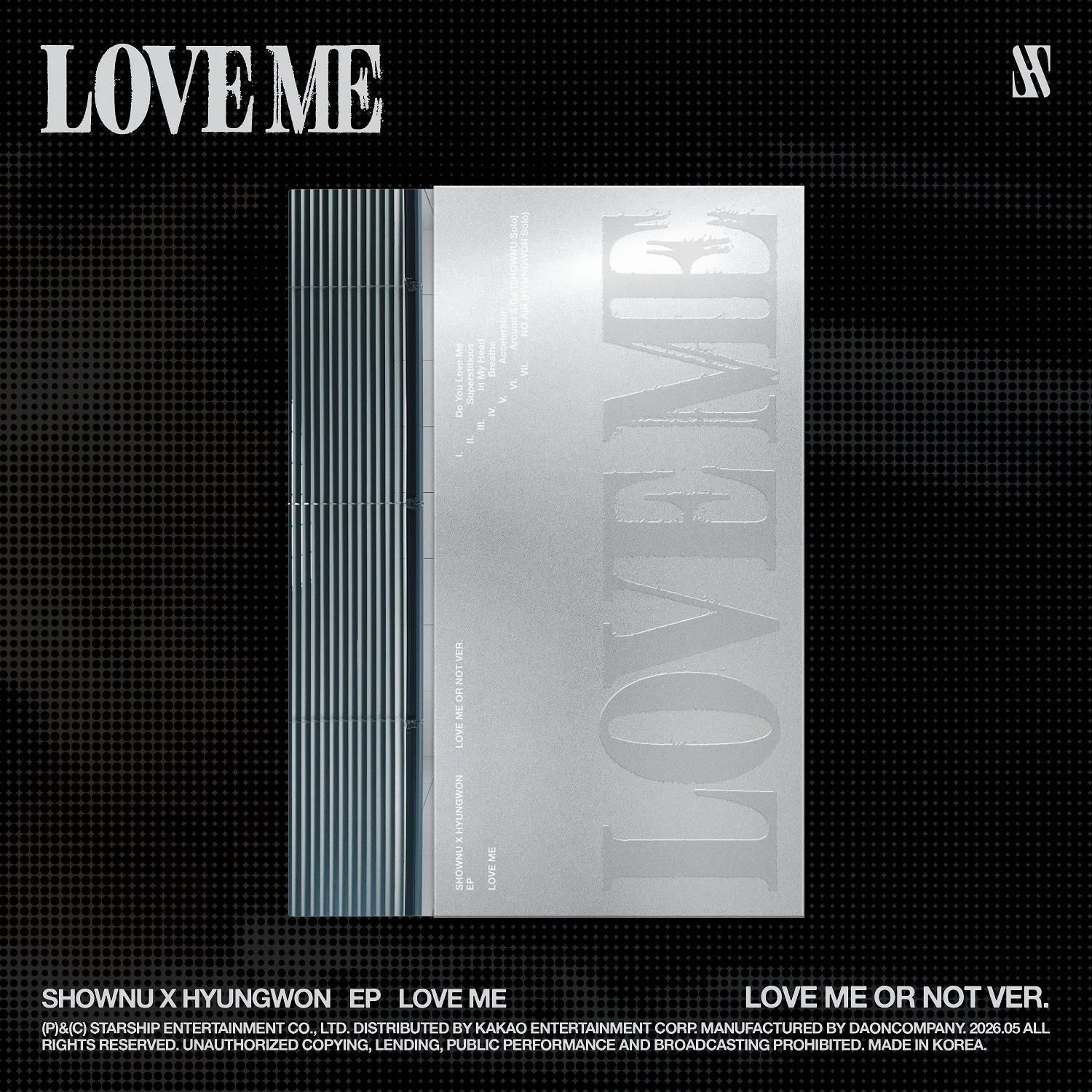 Shownu X Hyungwon - Love Me Love Me or Not version CD