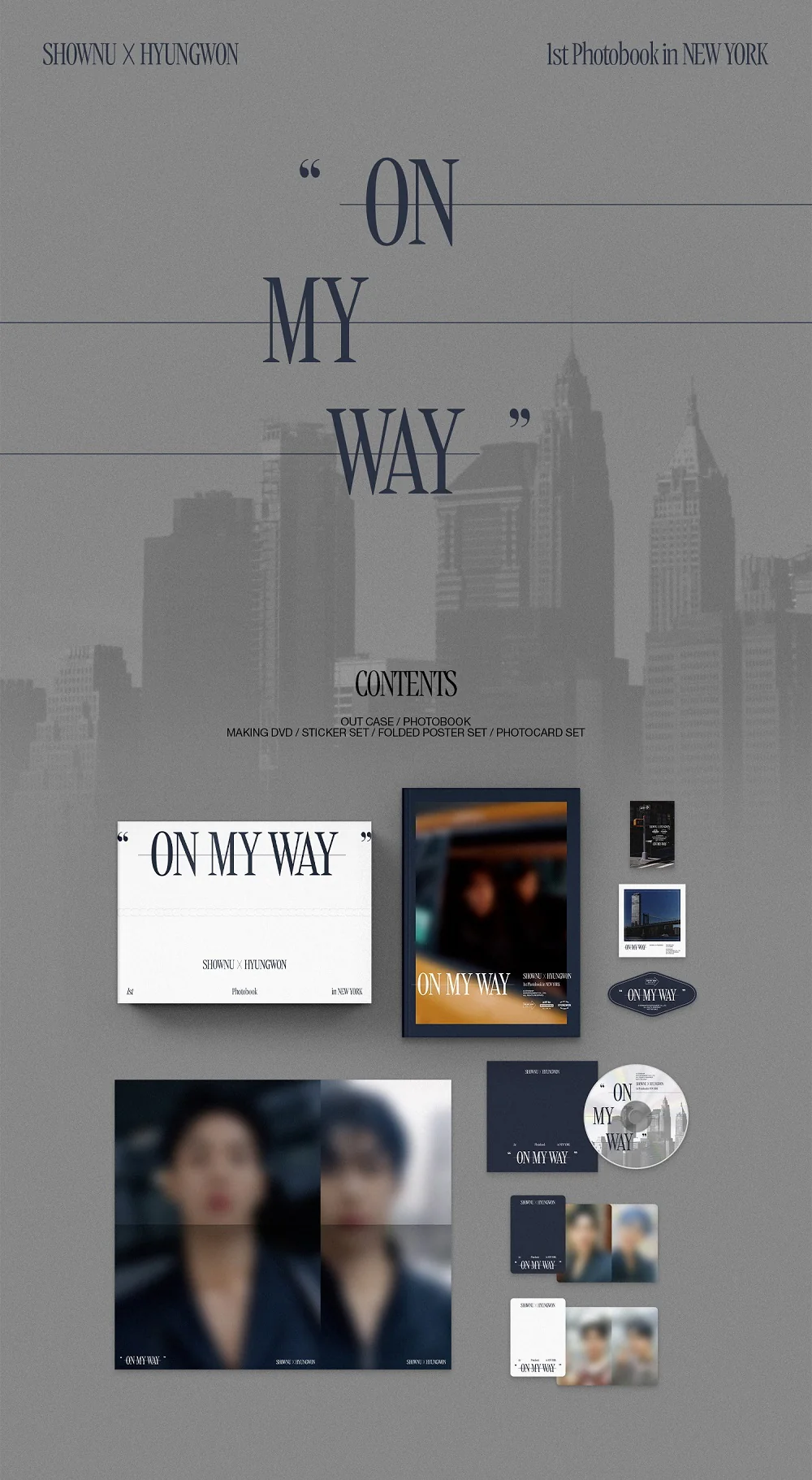 SHOWNU X HYUNGWON MONSTA X - 1st Photobook in NEWYORK ON MY WAY photobook - Image 2