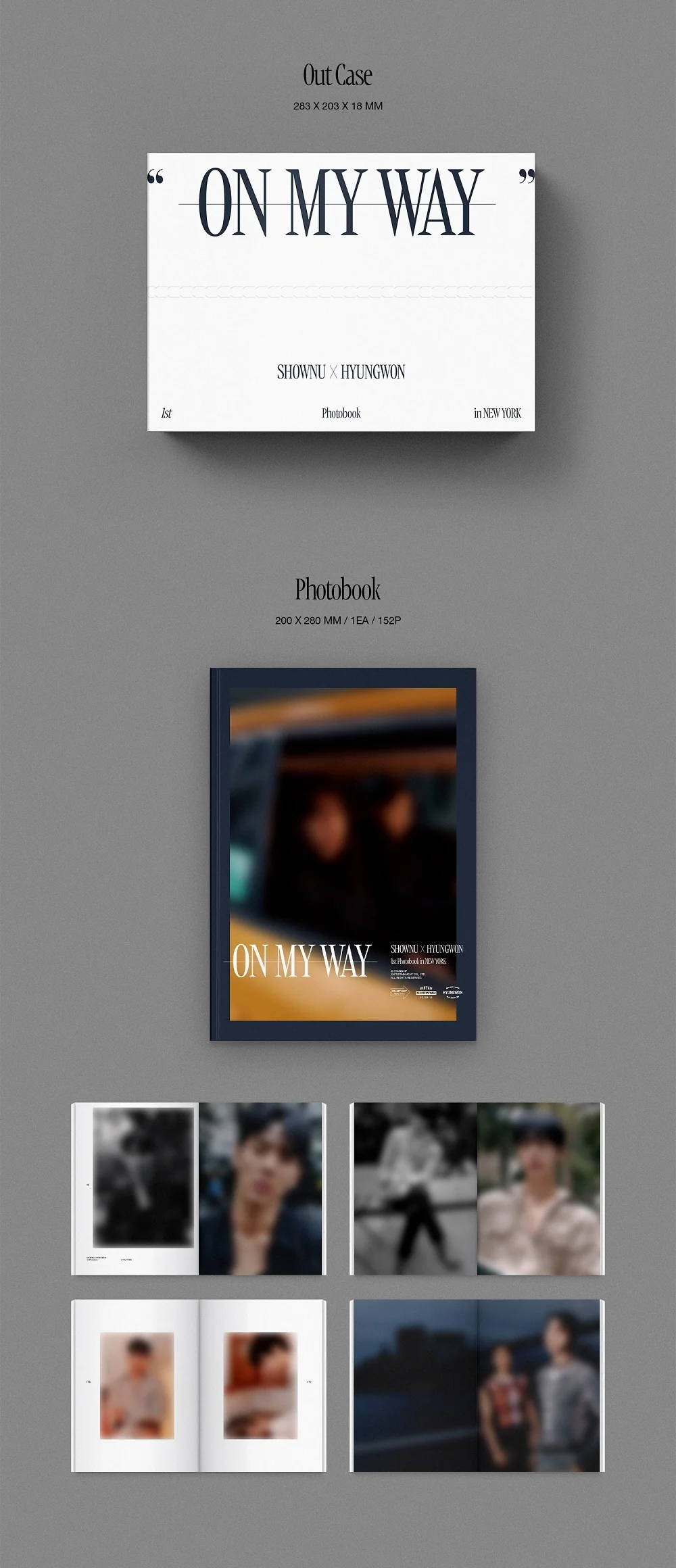 SHOWNU X HYUNGWON MONSTA X - 1st Photobook in NEWYORK ON MY WAY photobook - Image 3
