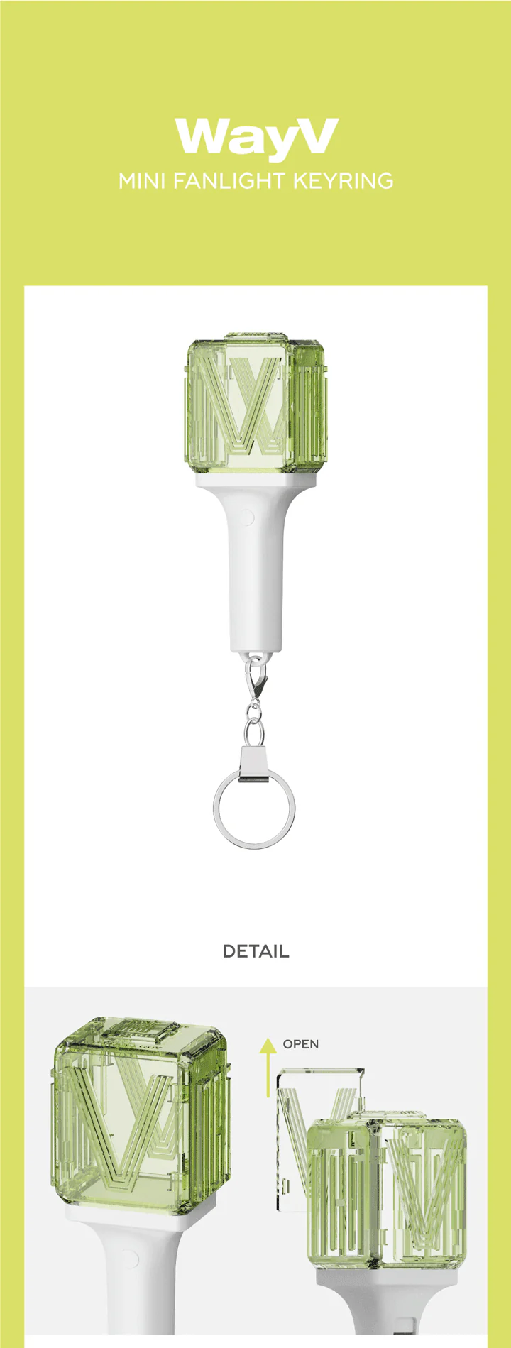 SM MINI FANLIGHT KEYRING [WayV ver.] - Image 2