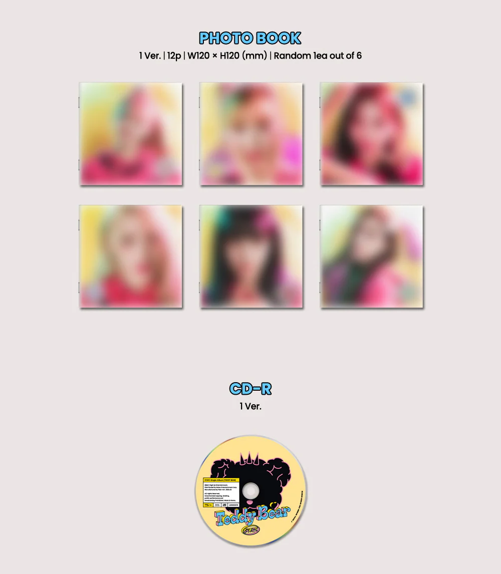 STAYC - 4th Single Album Teddy Bear (Digipack Ver.) CD+Extra Photocards - Image 3