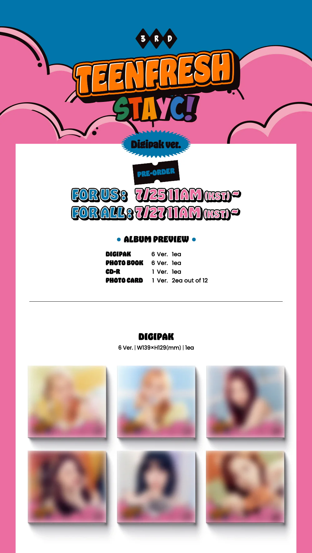STAYC - 3rd Mini Album TEENFRESH [Digipak Ver.] - Image 2