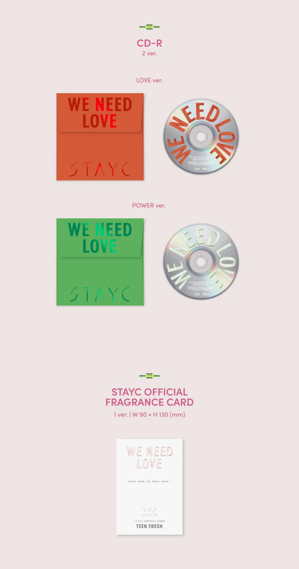 STAYC - WE NEED LOVE 3rd Single Album+Free Gift - Image 5