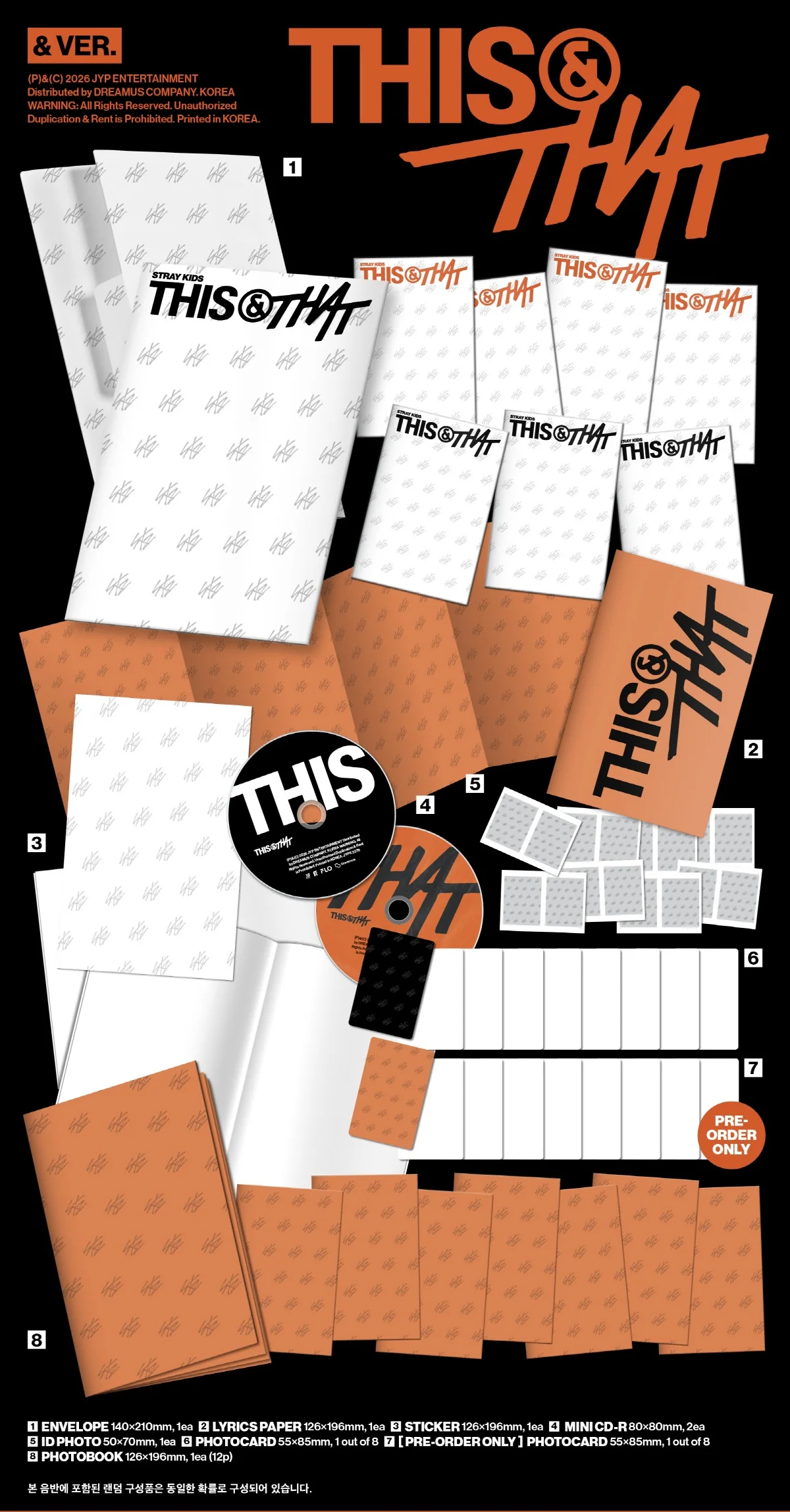 Stray Kids - 10th Mini Album THIS & THAT & Ver. CD+Pre-Order Gift+Extra Photocards Set - Image 2