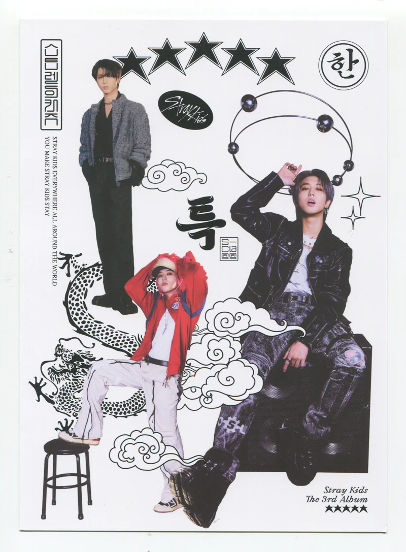 STRAY KIDS - 5-STAR ALBUM OOTD MINI POSTER OFFICIAL PHOTOCARD - Image 5