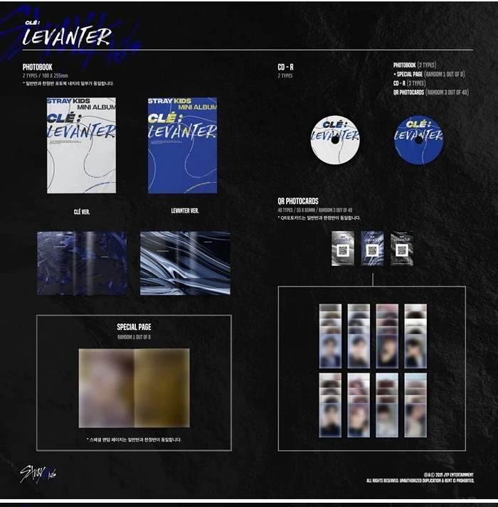 STRAY KIDS - Clé : LEVANTER [Normal] CD+Extra Photocards Set - Image 3
