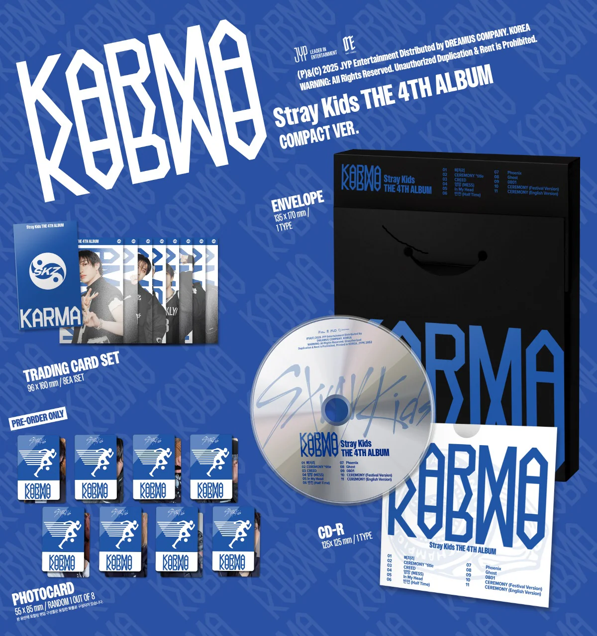 Stray Kids - KARMA [COMPACT ver.] Album+Pre-Order Gift - Image 2