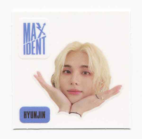 STRAY KIDS - MAXIDENT Album OFFICIAL Face Sticker, 4-Cut Photo