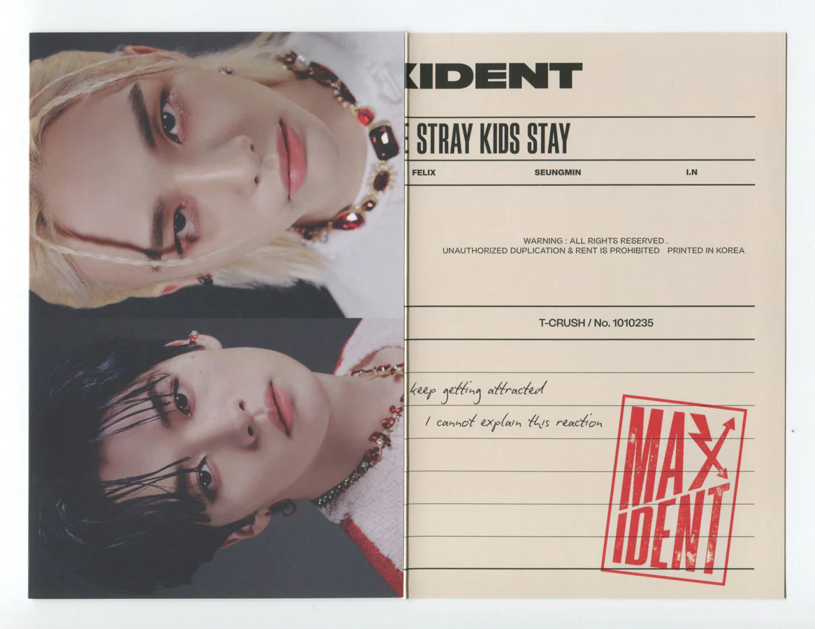 STRAY KIDS - MAXIDENT Album OFFICIAL Folded Poster - Image 3