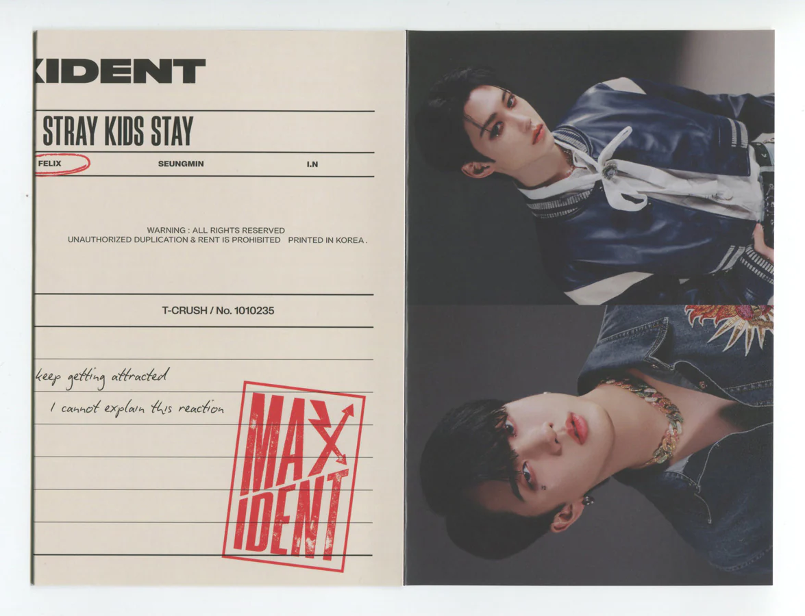 STRAY KIDS - MAXIDENT Album OFFICIAL Folded Poster - Image 5