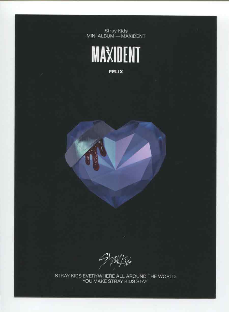 STRAY KIDS - MAXIDENT Album OFFICIAL Mini Poster - Image 2