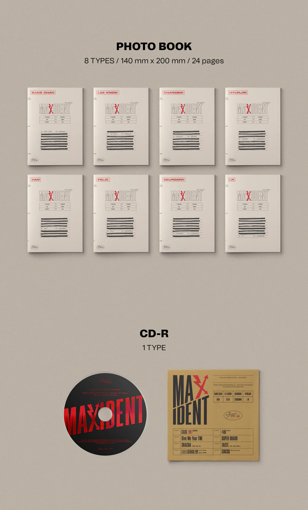 Stray Kids - MAXIDENT [CASE ver.] Album+Free Gift - Image 3