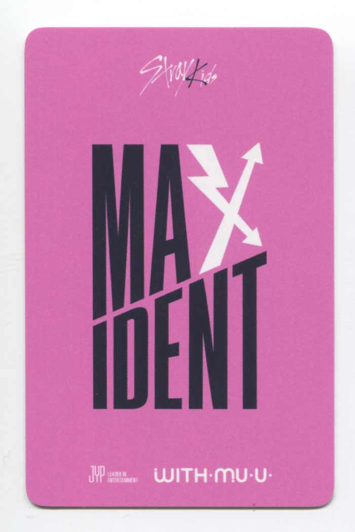 STRAY KIDS [MAXIDENT] Withmuu POB UNRELEASED OFFICIAL PHOTOCARD - Image 2