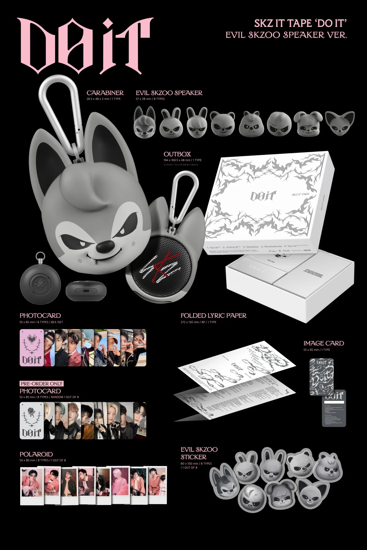 Stray Kids - SKZ IT TAPE DO IT [EVIL SKZOO SPEAKER VER.] / EXPRESS SHIP - Image 2