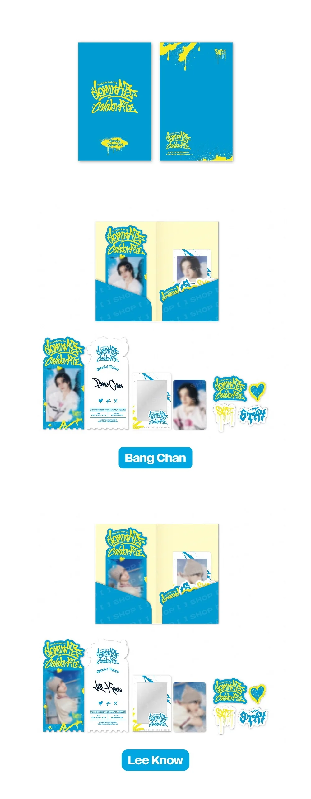 [PRE-ORDER] Stray Kids - World Tour <dominATE : celebrATE> Official MD - SPECIAL TICKET SET - Image 2
