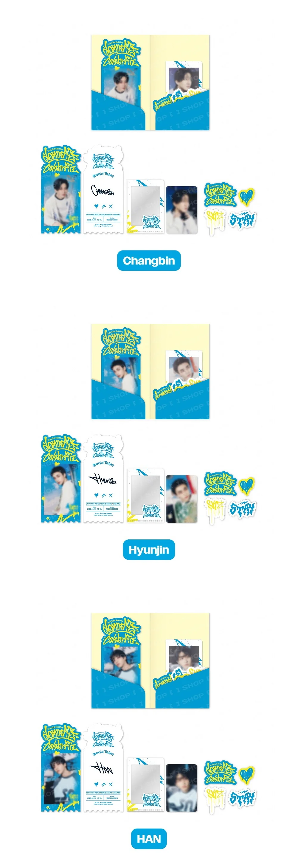[PRE-ORDER] Stray Kids - World Tour <dominATE : celebrATE> Official MD - SPECIAL TICKET SET - Image 3