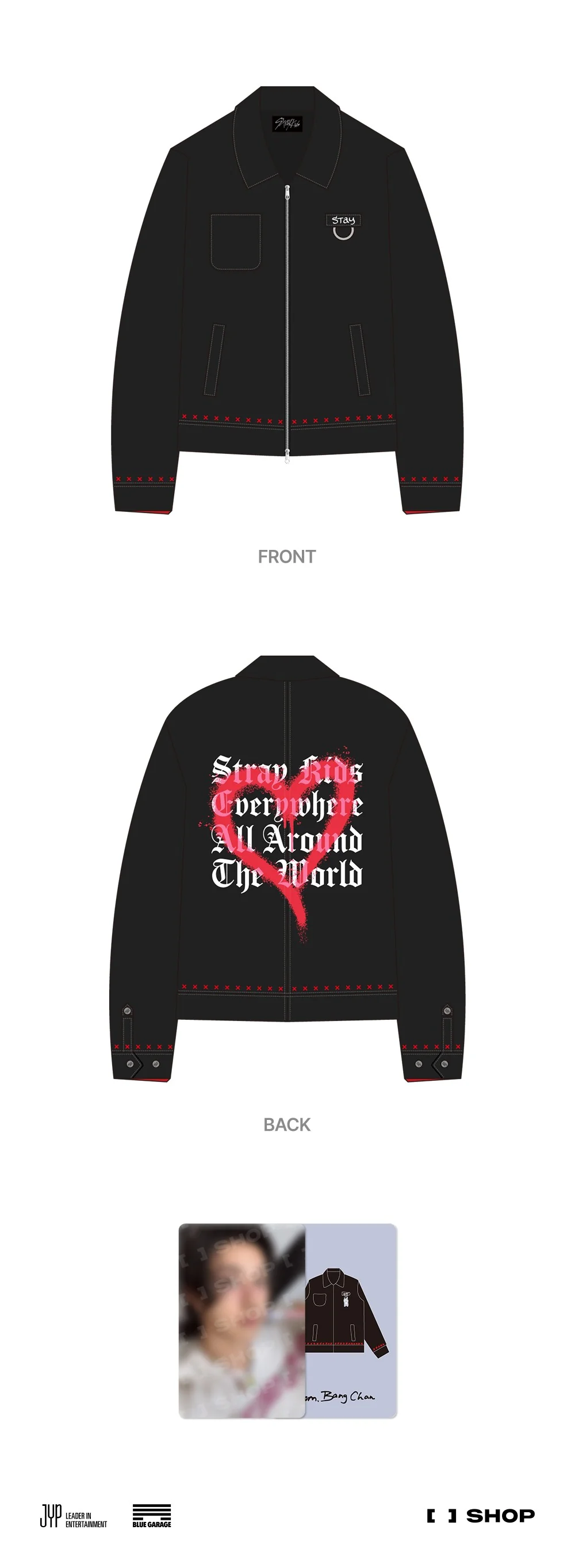 [PRE-ORDER] Stray Kids - World Tour <dominATE : celebrATE> Official MD - JACKET by Bang Chan - Image 2
