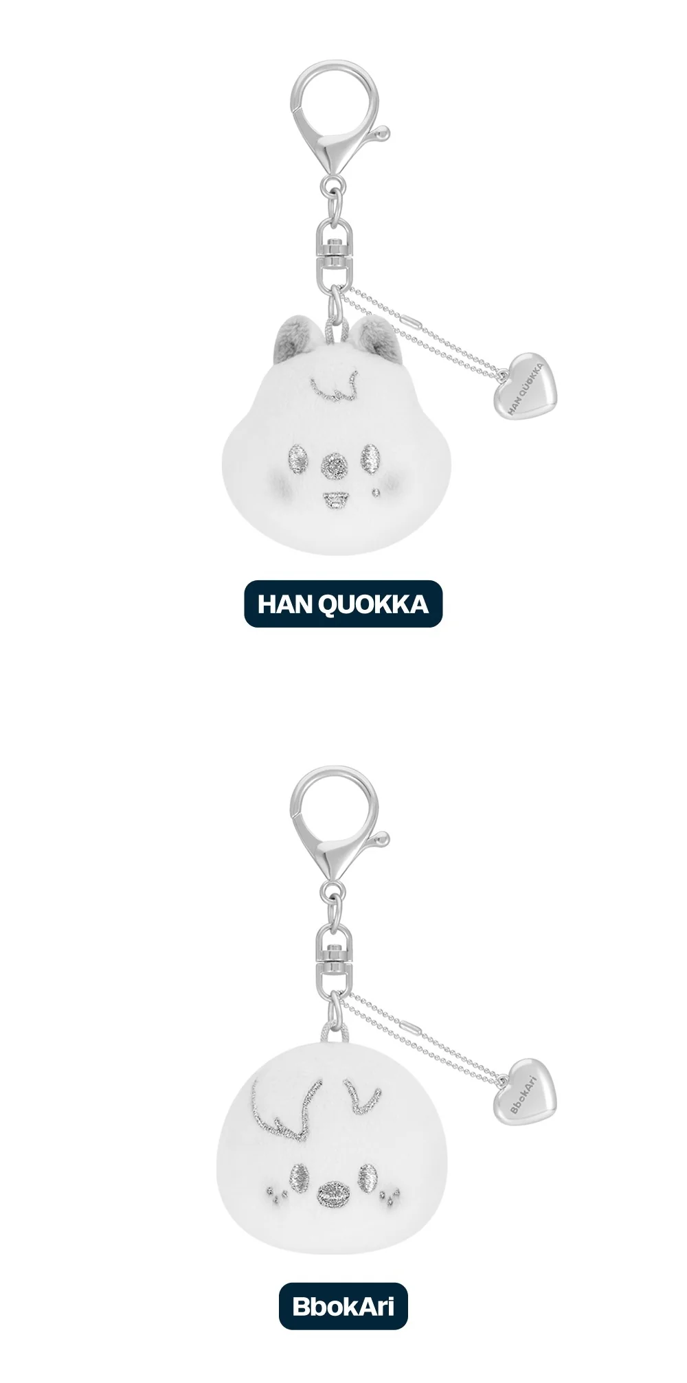 [PRE-ORDER] Stray Kids - World Tour <dominATE : celebrATE> Official MD - SKZOO FACE KEYRING SILVER Ver. - Image 4