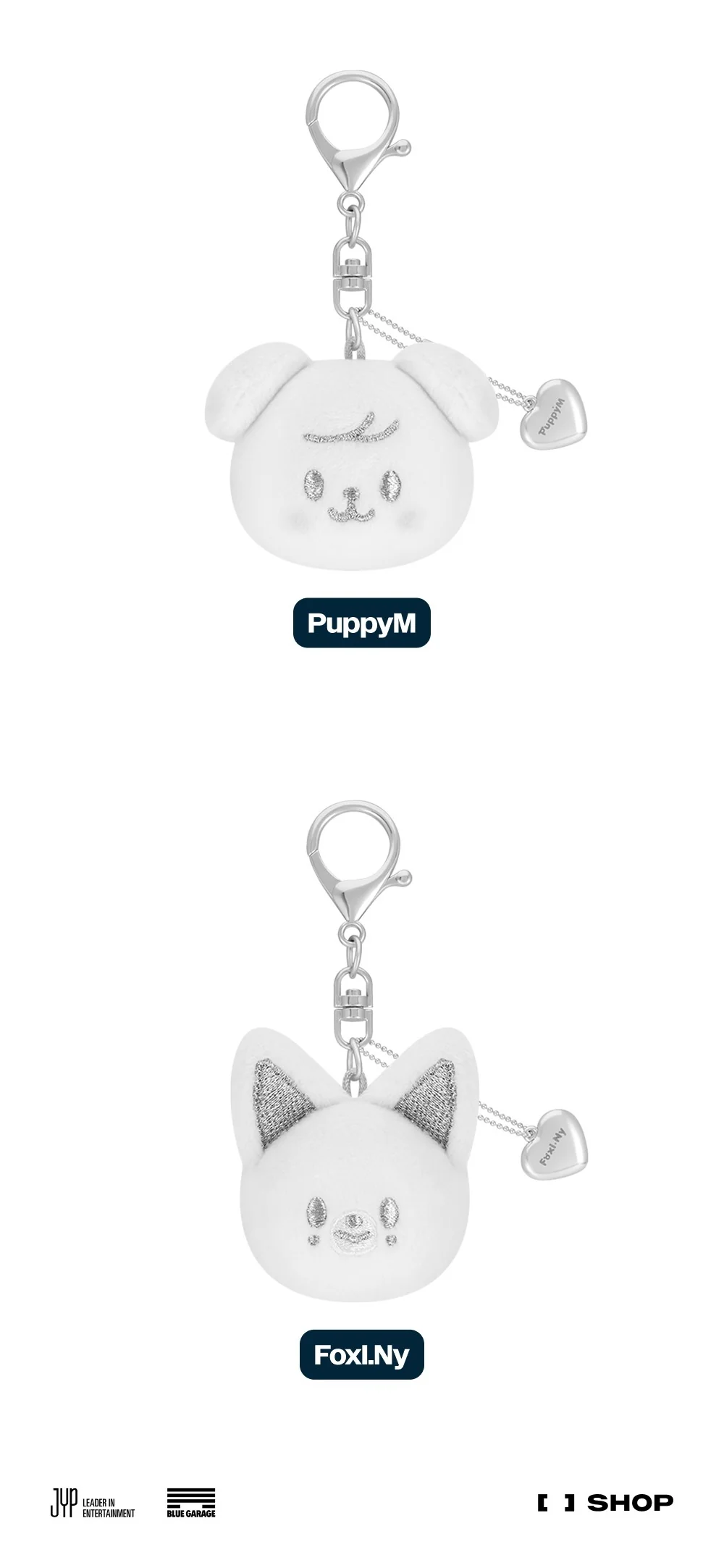 [PRE-ORDER] Stray Kids - World Tour <dominATE : celebrATE> Official MD - SKZOO FACE KEYRING SILVER Ver. - Image 5