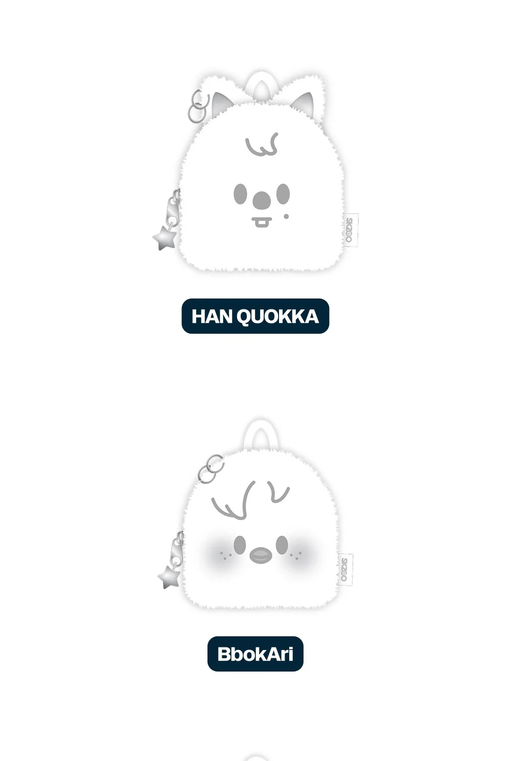 [PRE-ORDER] Stray Kids - World Tour <dominATE : celebrATE> Official MD - SKZOO ORIGINAL BACKPACK SILVER Ver. - Image 4