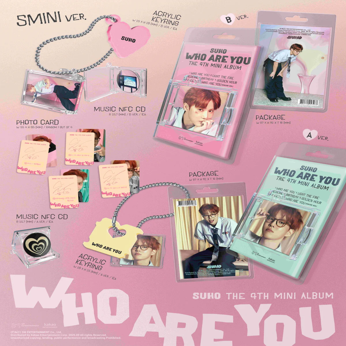 Suho - 4th Mini Album Who Are You SMini version Smart Album - Image 2