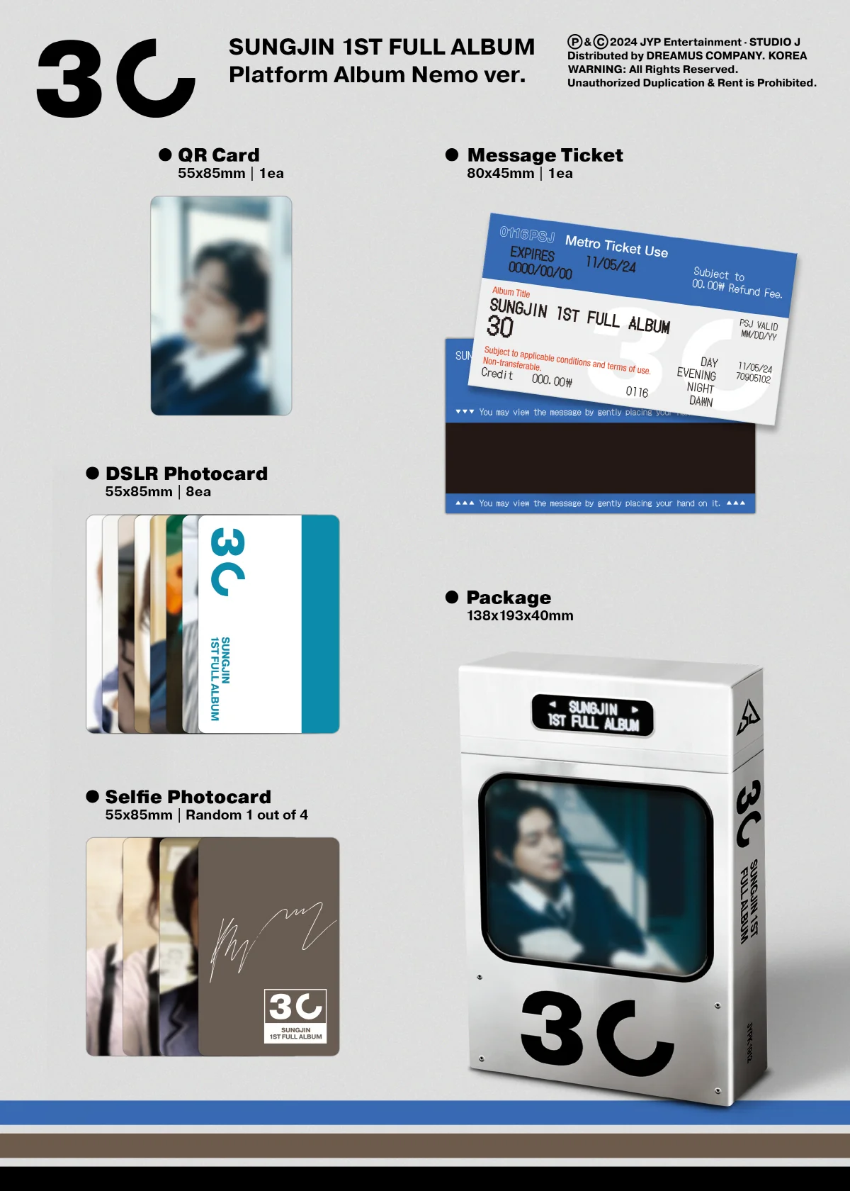 Sungjin Day6 - 1st Full Album 30 Platform version - Image 2
