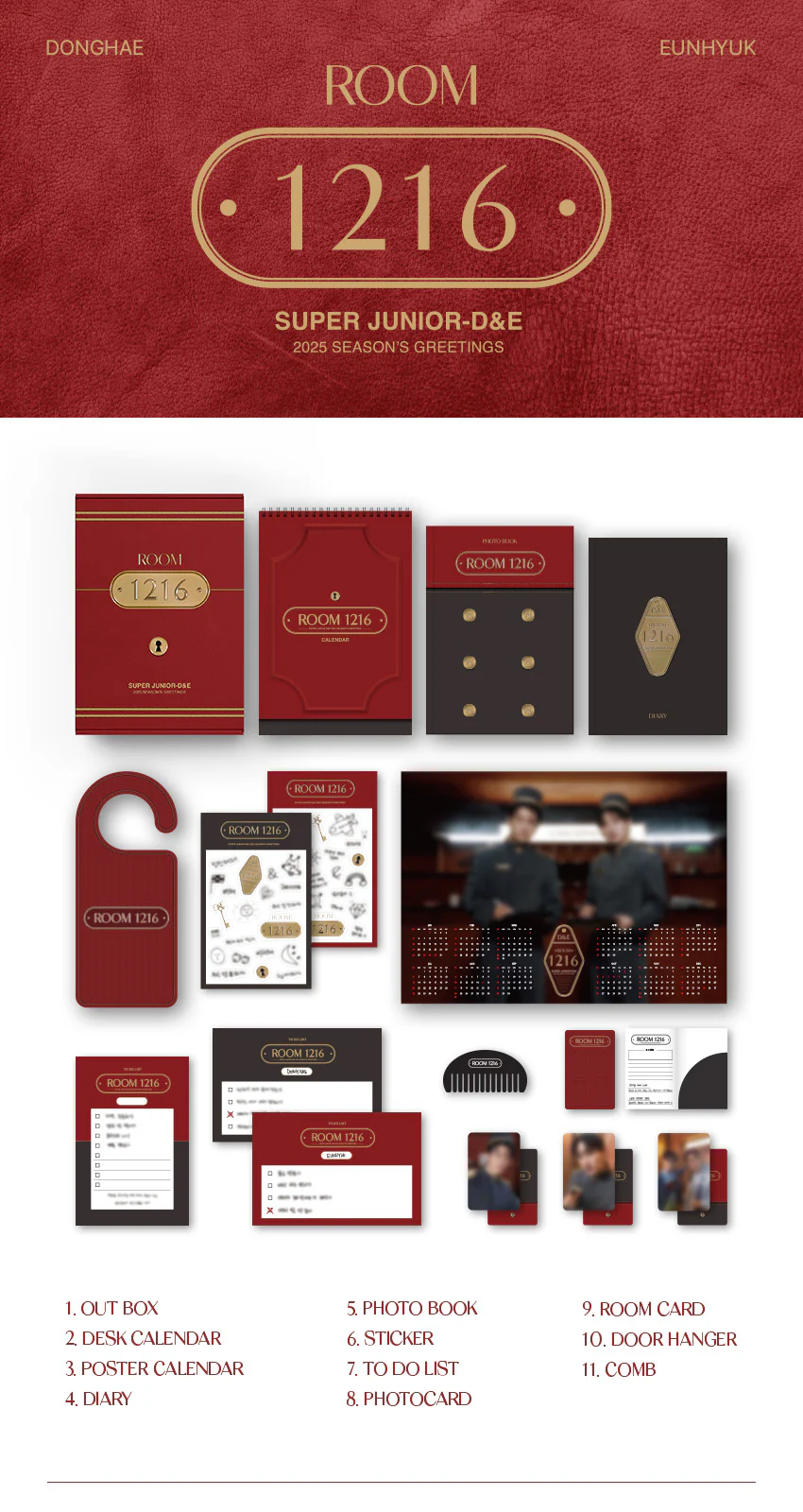 SUPER JUNIOR D&E 2025 SEASON’S GREETINGS [ROOM 1216] - Image 2