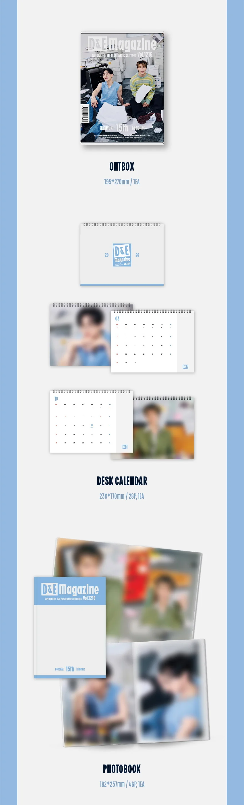 SUPER JUNIOR D&E 2026 SEASON’S GREETINGS [D&E Magazine Vol.1216] - Image 3