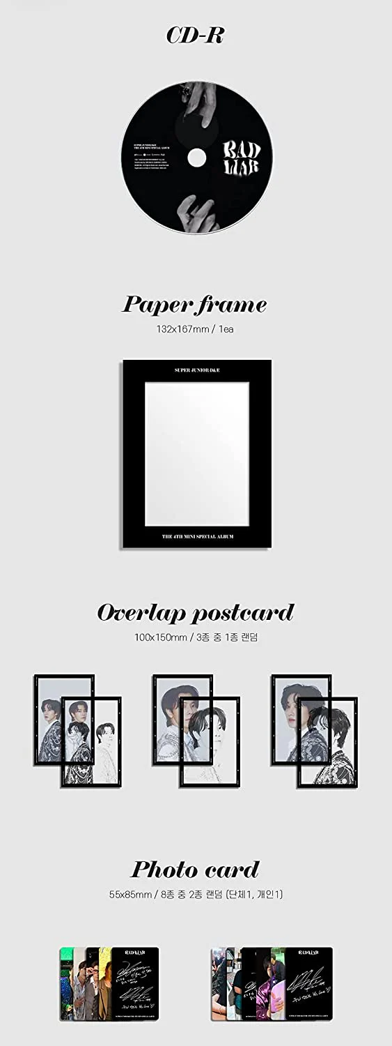 Super Junior D&E - Bad Liar (4th Mini Special Album) Album+Extra Photocards Set - Image 4