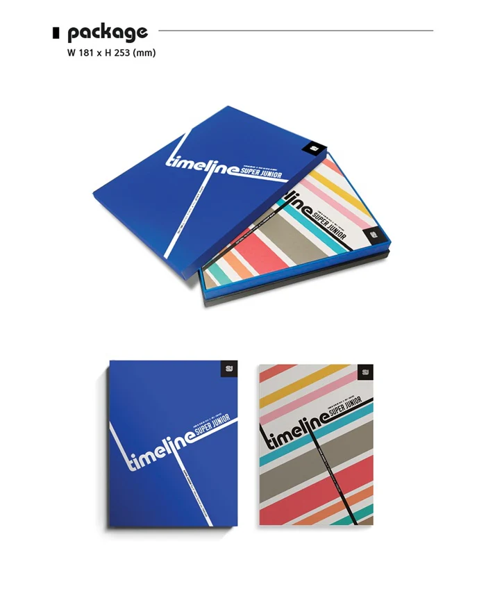 SUPER JUNIOR - TIMELINE (Vol.9 Special Edition) Album+Extra Photocards Set - Image 2