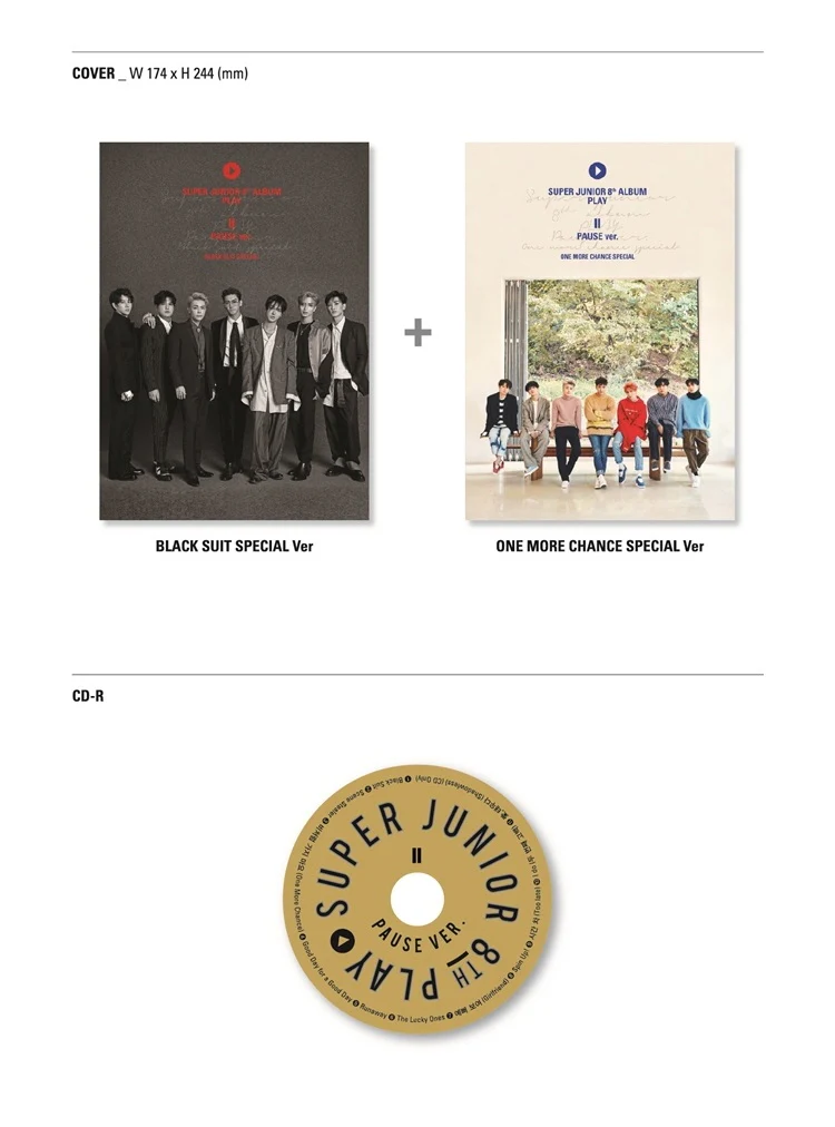 SUPER JUNIOR - Vol.8 Play Pause version CD - Image 3