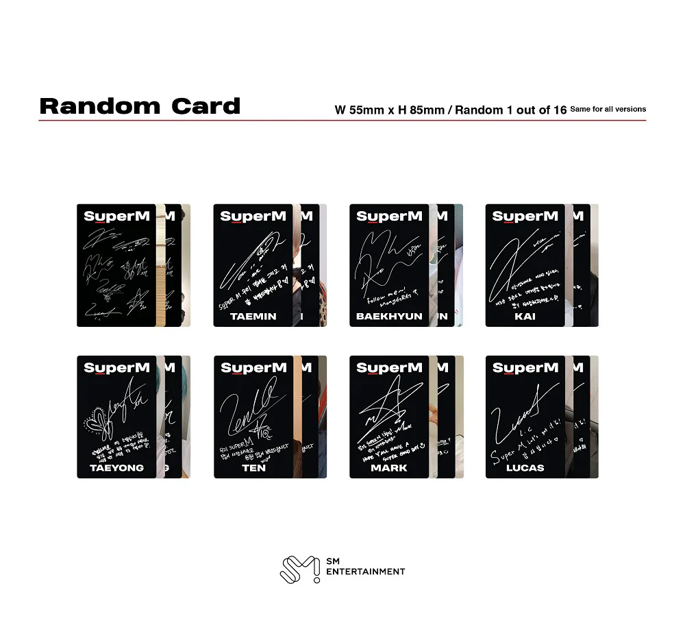 SuperM - 1st Mini Album SuperM Korean Edition Random version CD - Image 5