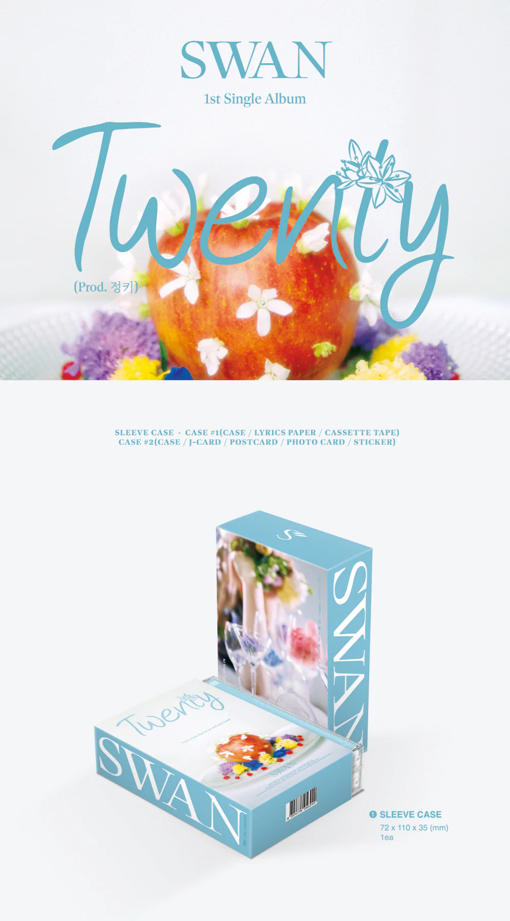 SWAN [PURPLE KISS] - Twenty (Prod. Jung Key) CASSETTE TAPE - Image 2