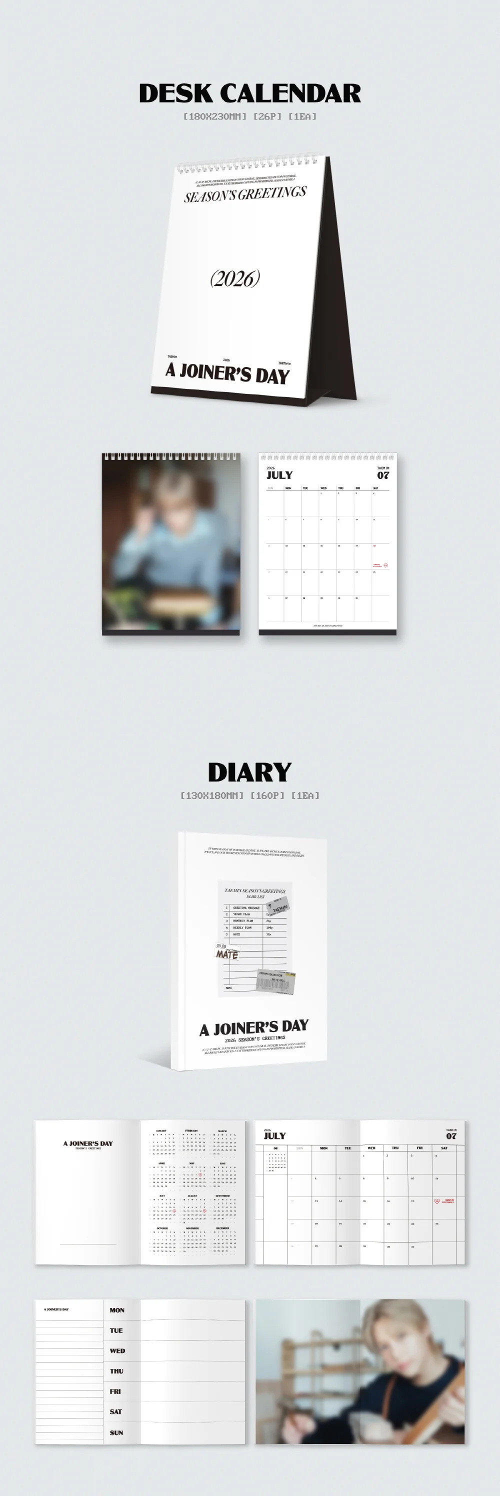 TAEMIN 2026 Season's Greetings [A JOINER’S DAY] + Pre-Order Gift - Image 3